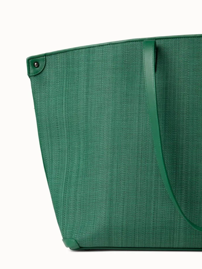Medium Ai Shoulder Bag In Horsehair Fabric Aloe Women Akris Tote Bags