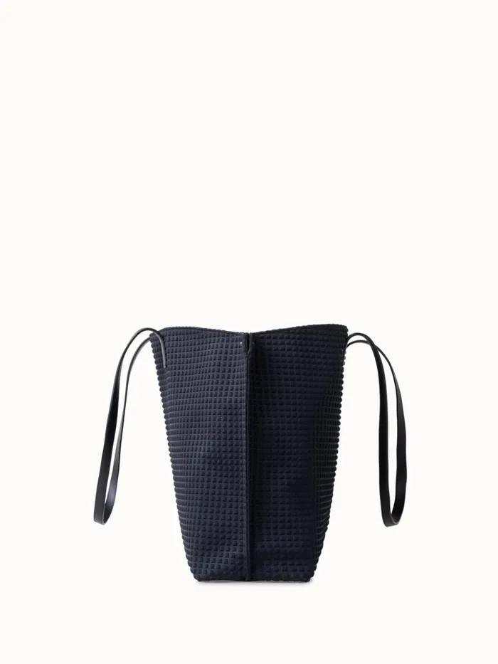 Medium Ai Shoulder Bag In Techno Trapezoid Fabric Black Women Akris Shoulder Bags