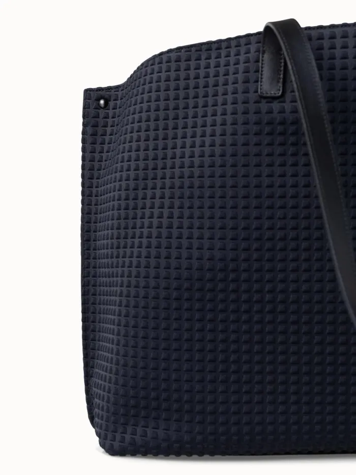 Medium Ai Shoulder Bag In Techno Trapezoid Fabric Black Women Akris Shoulder Bags