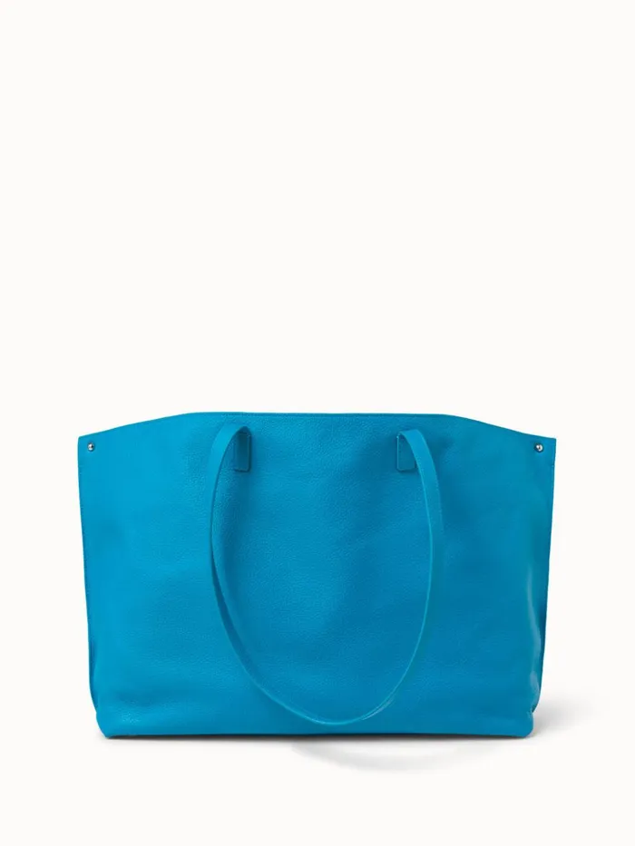 Medium Leather Handbag Peacock Women Akris Tote Bags