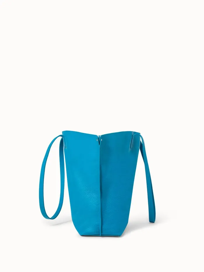 Medium Leather Handbag Peacock Women Akris Tote Bags