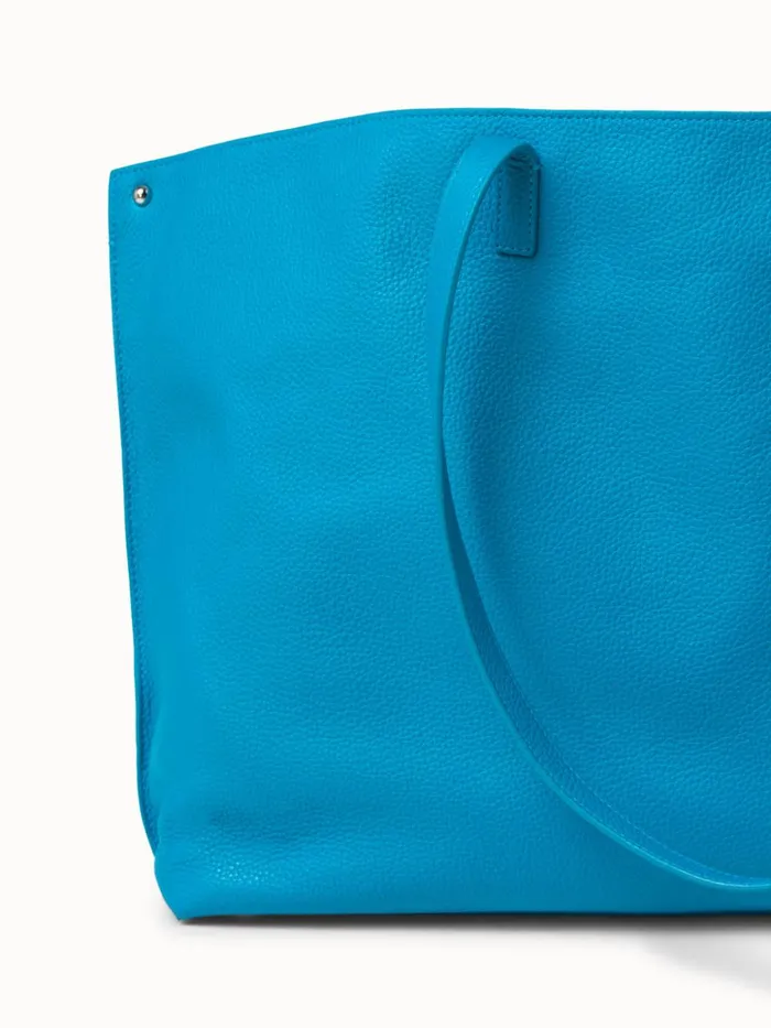 Medium Leather Handbag Peacock Women Akris Tote Bags