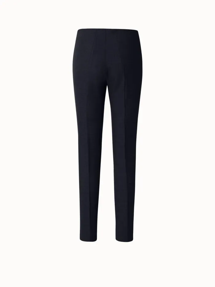 Melissa Flannel Stretch Pant Navy Women Akris Pants