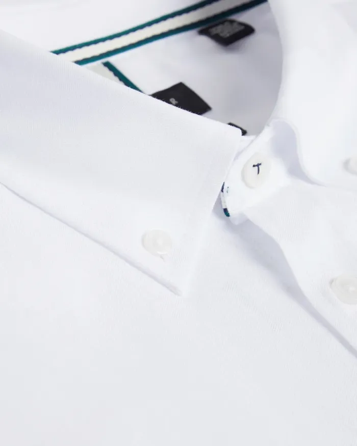Men ALLARDO 8211 Long Sleeve Cotton Oxford Shirt White Ted Baker Shirts
