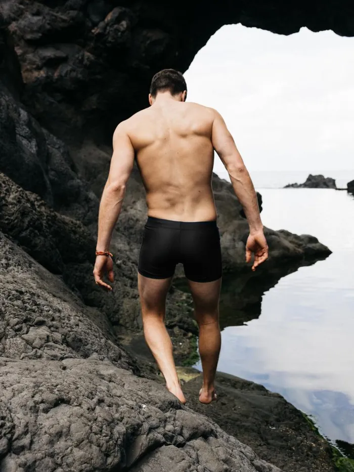Men Aonyx Swim Trunk Graphite Finisterre Swim Shorts and Board Shorts