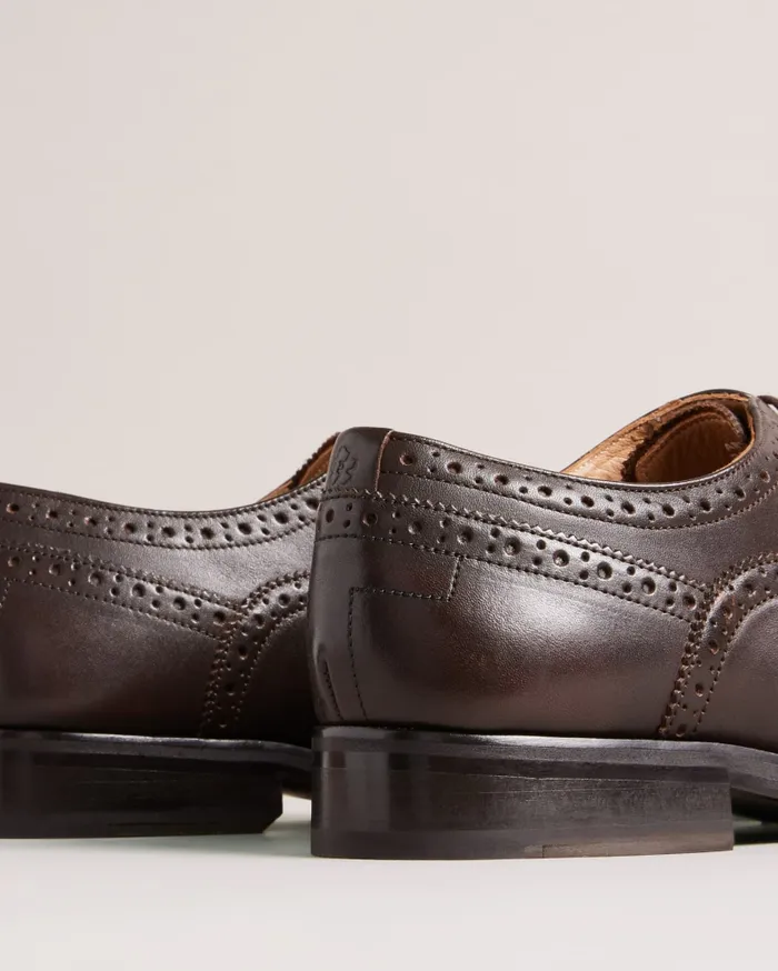 Men ARNIIE 8211 Formal Leather Ombre Toe Cap Shoes Brown Ted Baker Formal Shoes