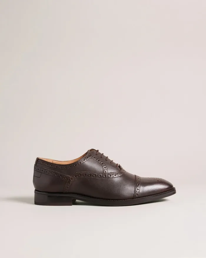 Men ARNIIE 8211 Formal Leather Ombre Toe Cap Shoes Brown Ted Baker Formal Shoes