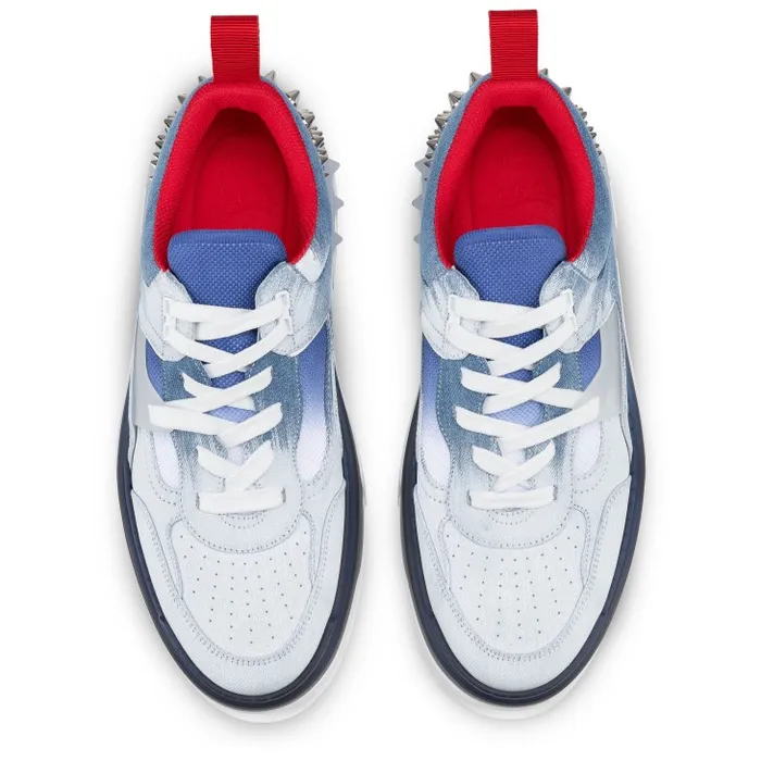 Men Astroloubi Sneakers 8211 Denim And Rubber 8211 Denim Christian Louboutin Sneakers