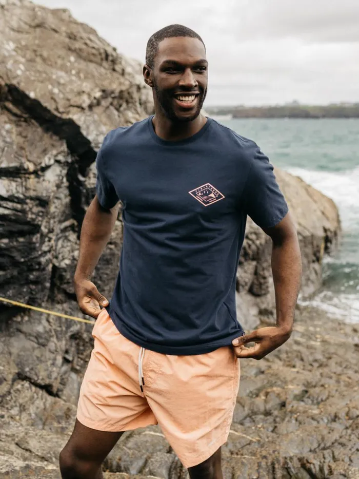 Men Atlas Swim Shorts Reef Pink Finisterre Swim Shorts and Board Shorts