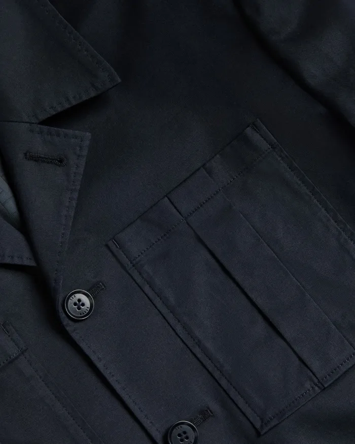Men BATHLEY 8211 Patch Pocket Utility Jacket Navy Ted Baker Coats and Jackets