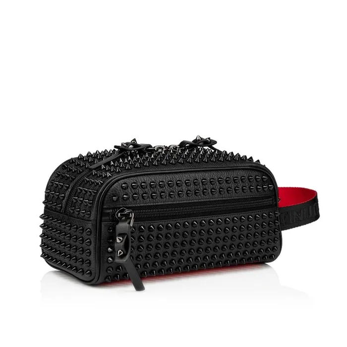 Men Blaster Pouch 8211 Calf Leather And Spikes 8211 Black Christian Louboutin Mini Bags and Pouches