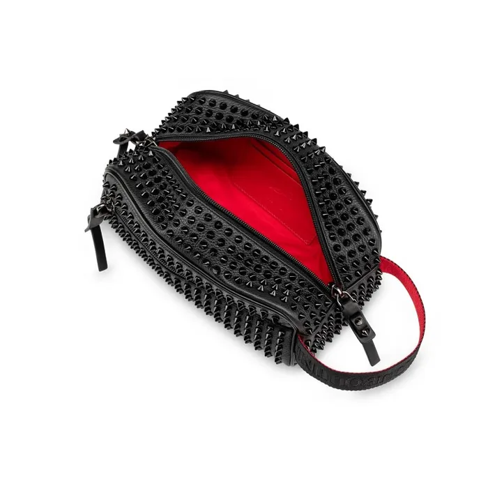 Men Blaster Pouch 8211 Calf Leather And Spikes 8211 Black Christian Louboutin Mini Bags and Pouches