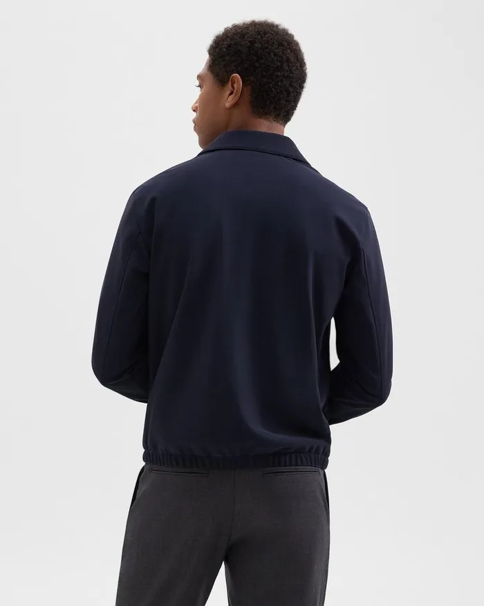 Men Blazers Jackets Theory Brody Jacket In Precision Ponte Baltic