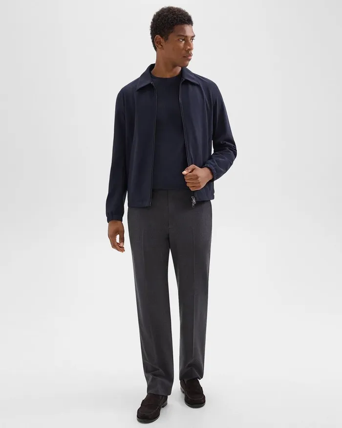 Men Blazers Jackets Theory Brody Jacket In Precision Ponte Baltic