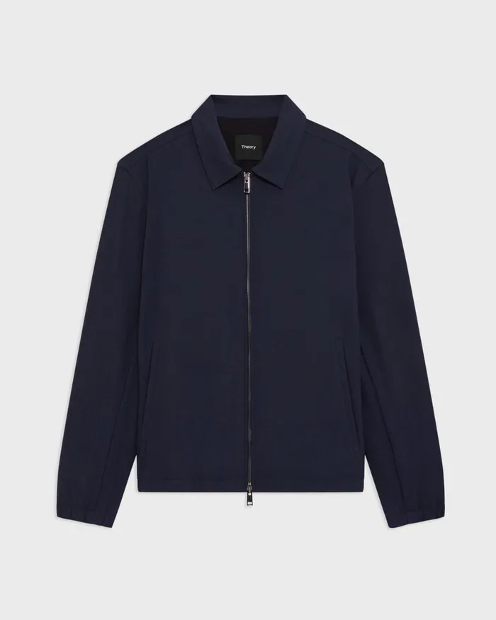 Men Blazers Jackets Theory Brody Jacket In Precision Ponte Baltic