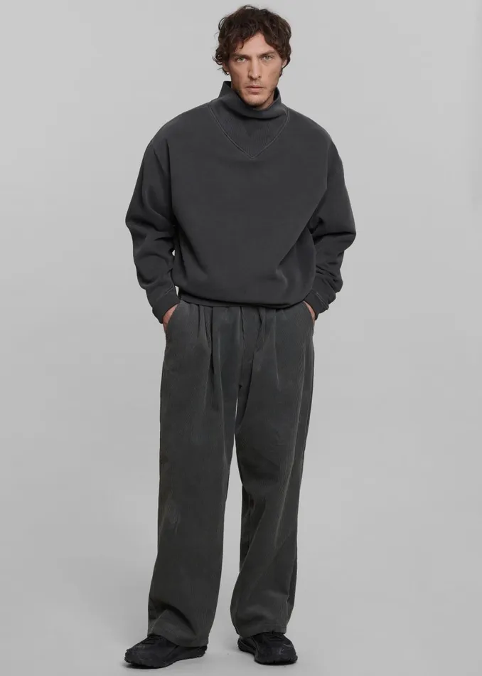 Men Brixton Corduroy Joggers 8211 Charcoal The Frankie Shop Bottoms
