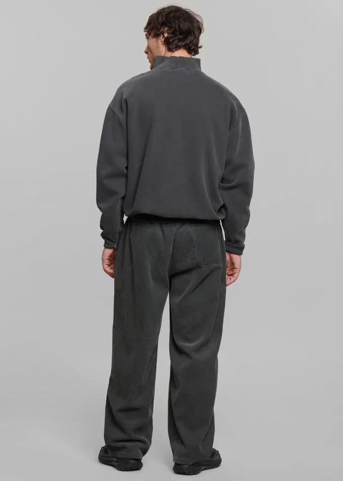 Men Brixton Corduroy Joggers 8211 Charcoal The Frankie Shop Bottoms
