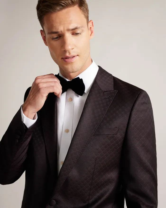 Men CADNEY 8211 Patterned Wool Blend Blazer Black Ted Baker Coats and Jackets Men CADNEY 8211 Patterned Wool Blend Blazer Black Ted Baker Coats and Jackets