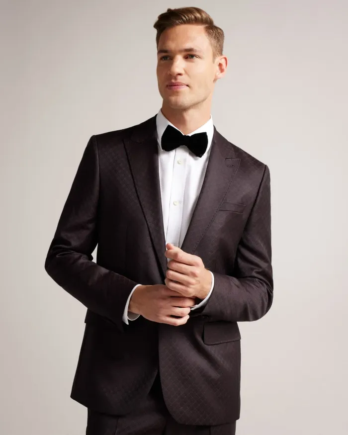 Men CADNEY 8211 Patterned Wool Blend Blazer Black Ted Baker Coats and Jackets Men CADNEY 8211 Patterned Wool Blend Blazer Black Ted Baker Coats and Jackets