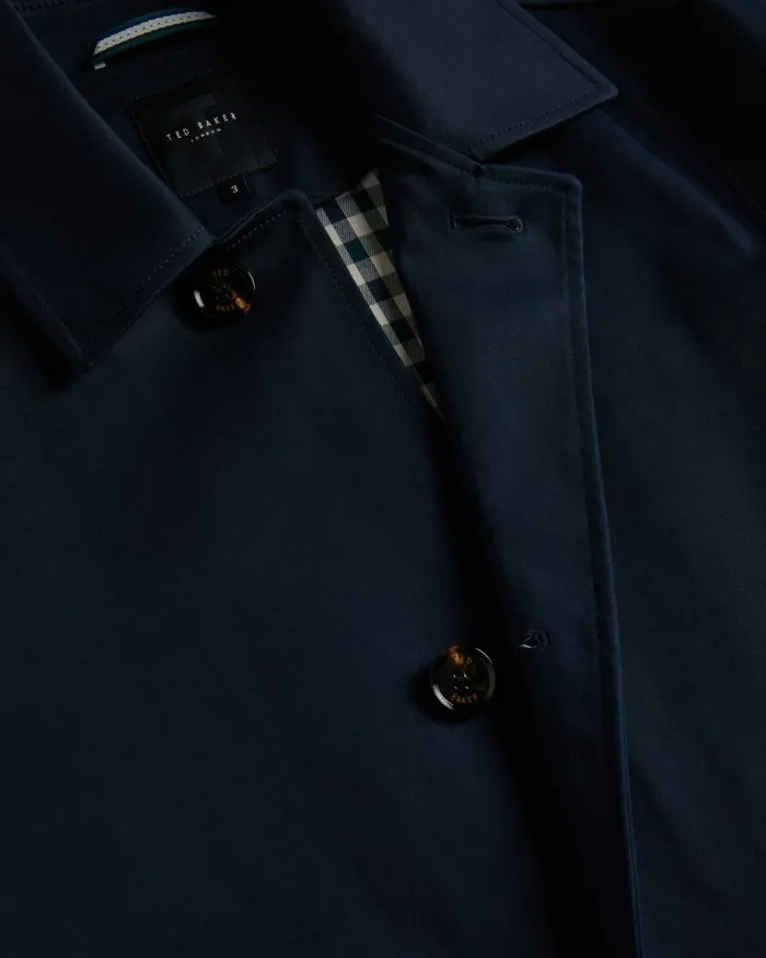 Men CAPEL 8211 House Check Lined Mac Navy Ted Baker Coats and Jackets Men CAPEL 8211 House Check Lined Mac Navy Ted Baker Coats and Jackets