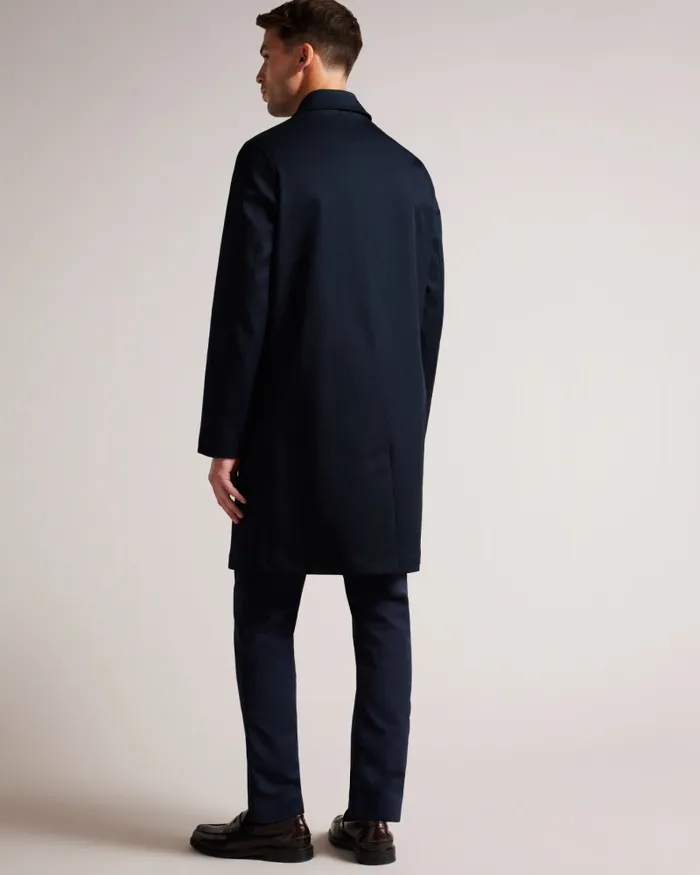 Men CAPEL 8211 House Check Lined Mac Navy Ted Baker Coats and Jackets Men CAPEL 8211 House Check Lined Mac Navy Ted Baker Coats and Jackets