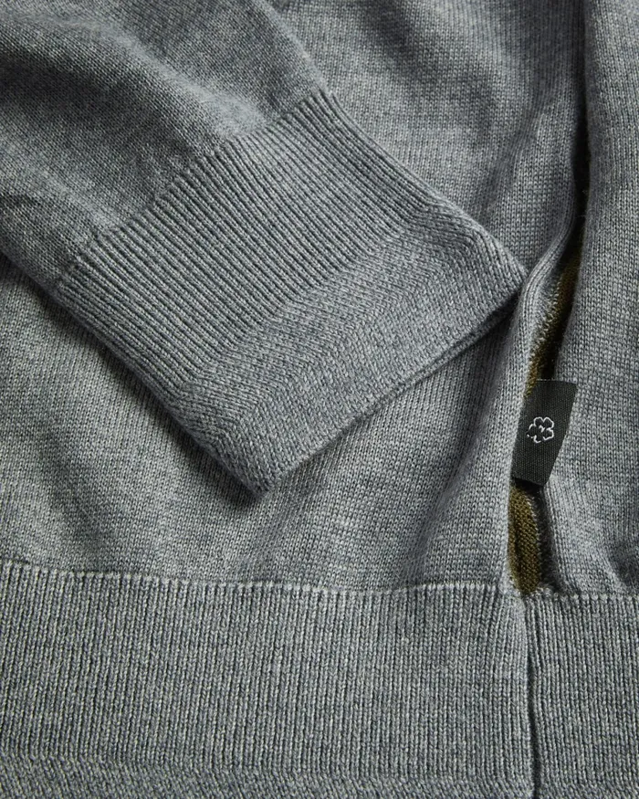 Men CARDIFF 8211 Merino Wool Crew Neck Jumper Charcoal Ted Baker Jumpers and Knitwear