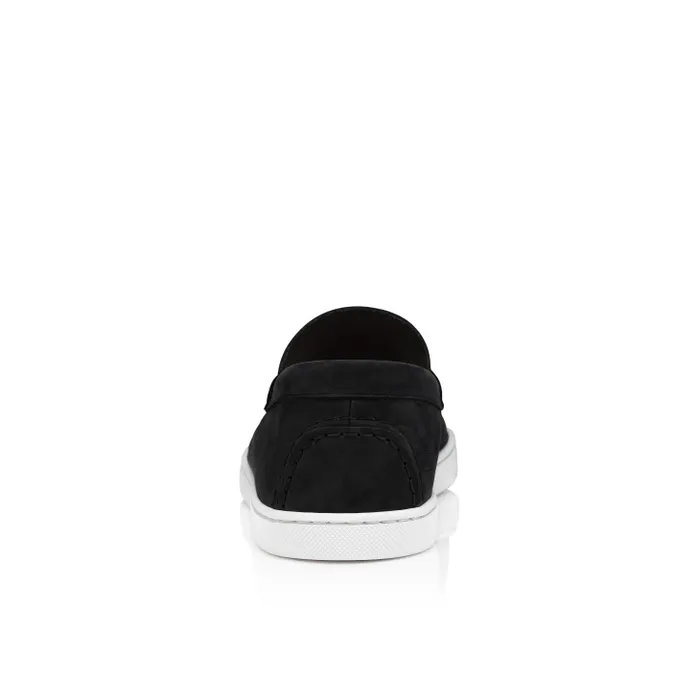 Men Chambeliboat Boat Shoes 8211 Reversed Nubuck Leather 8211 Black Christian Louboutin Sneakers