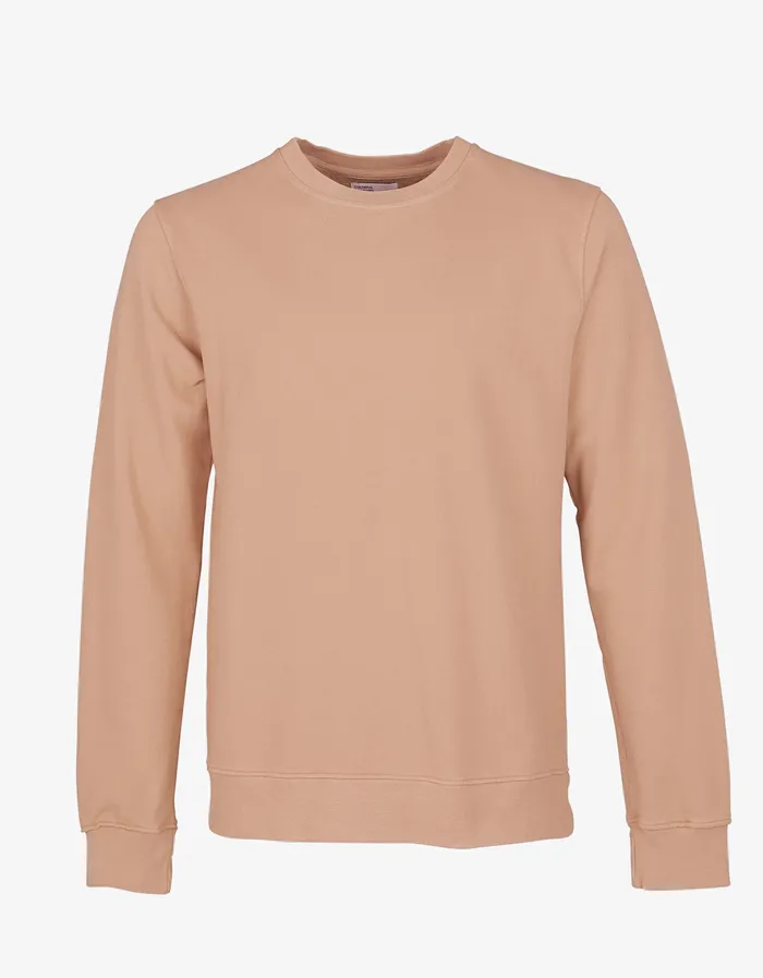 Men Classic Organic Crew 8211 Honey Beige Crewneck Sweatshirts Colorfulstandard