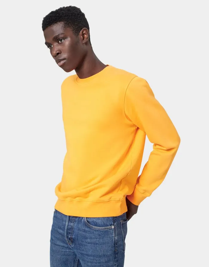 Men Classic Organic Crew Purple Haze Colorful Standard Crewneck Sweatshirts