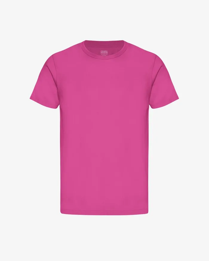 Men Classic Organic Tee Magenta Blaze Colorful Standard TShirts