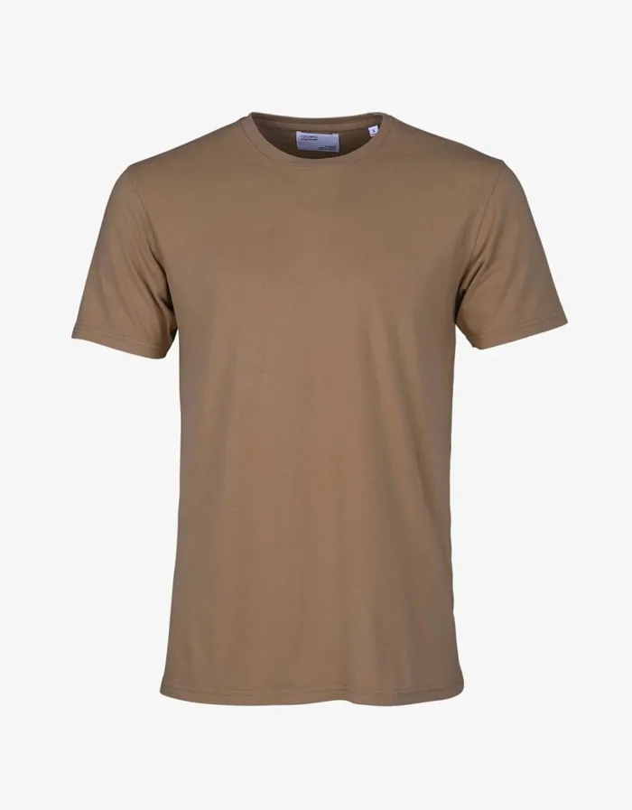 Men Classic Organic Tee Sahara Camel Colorful Standard TShirts