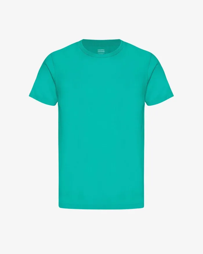 Men Classic Organic Tee Tropical Sea Colorful Standard TShirts