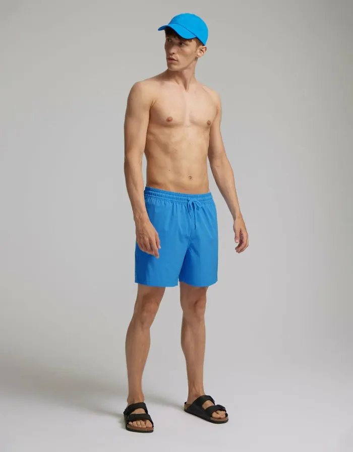 Men Classic Swim Shorts Desert Khaki Colorful Standard Shorts