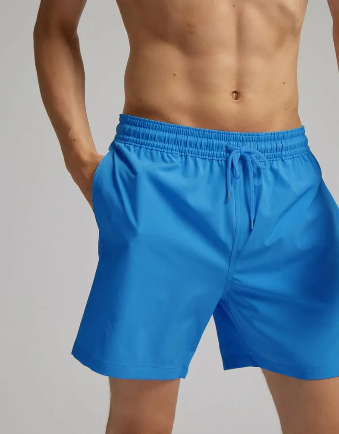 Men Classic Swim Shorts Desert Khaki Colorful Standard Shorts