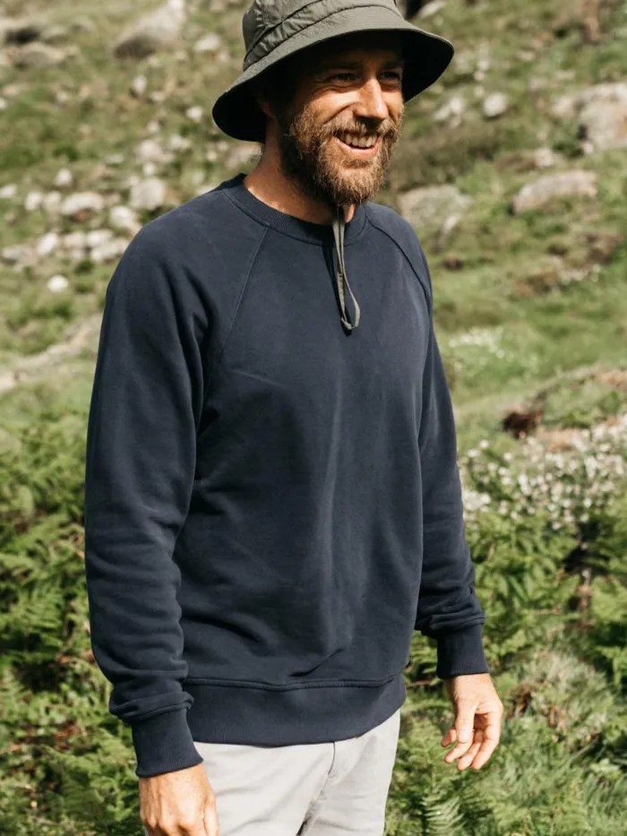 Men Coho Sweatshirt Navy Finisterre Sweatshirts and Hoodies