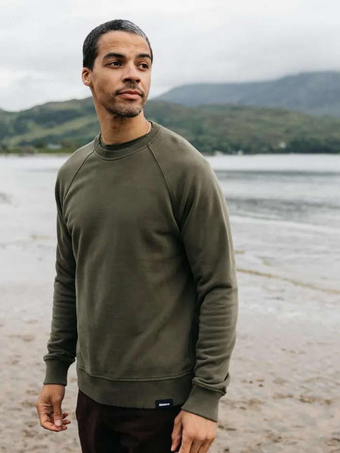 Men Coho Sweatshirt Olive Finisterre Sweatshirts and Hoodies