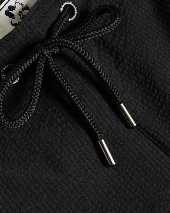 Men COLNE 8211 Plain Textured Swim Shorts Black Ted Baker Swimwear and Beachwear