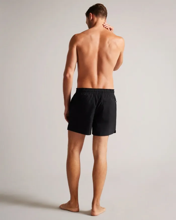 Men COLNE 8211 Plain Textured Swim Shorts Black Ted Baker Swimwear and Beachwear