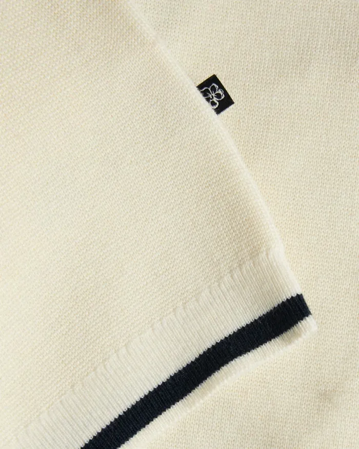 Men COPLOE 8211 Long Sleeve Zip Through Jacket White Ted Baker Jumpers and Knitwear