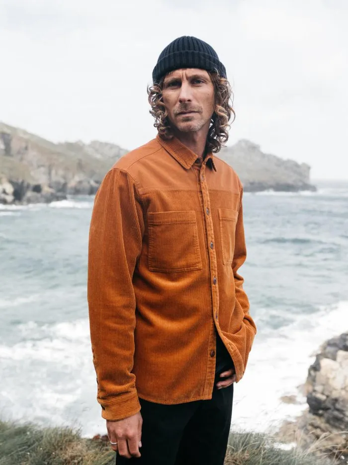 Men Cordium Shirt Sable Finisterre Shirts
