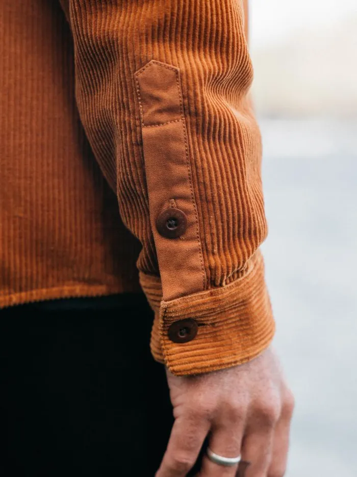 Men Cordium Shirt Sable Finisterre Shirts