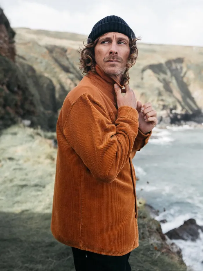 Men Cordium Shirt Sable Finisterre Shirts
