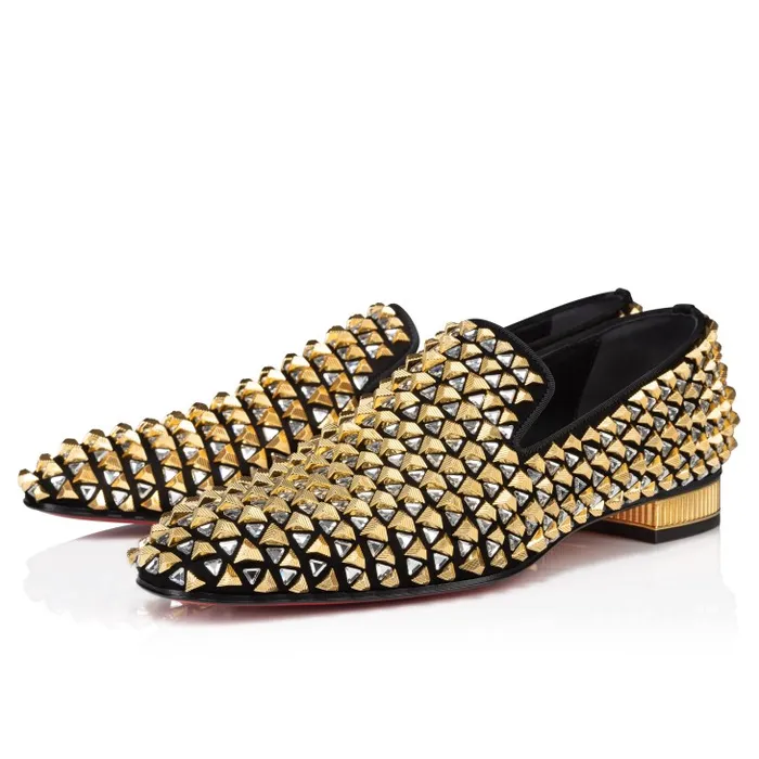Men Croconaki Loafers 8211 Suede 8211 Black Christian Louboutin Loafers and Moccasins