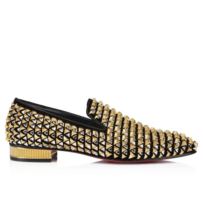 Men Croconaki Loafers 8211 Suede 8211 Black Christian Louboutin Loafers and Moccasins