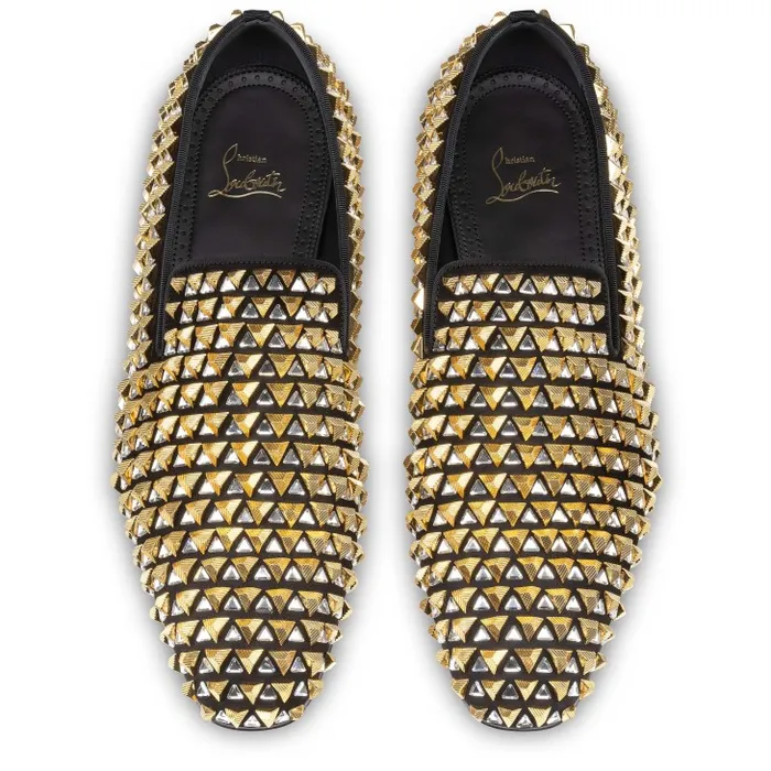 Men Croconaki Loafers 8211 Suede 8211 Black Christian Louboutin Loafers and Moccasins