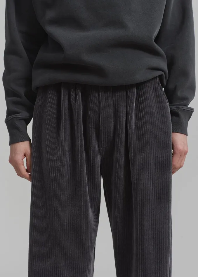 Men Declan Corduroy Pants 8211 Charcoal The Frankie Shop Bottoms