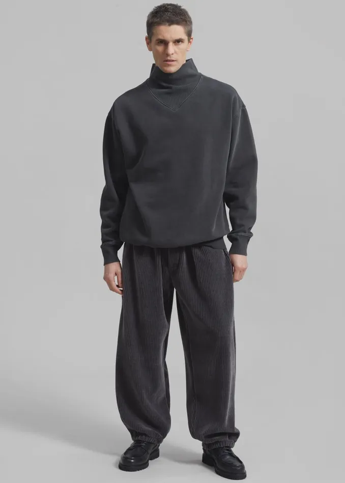 Men Declan Corduroy Pants 8211 Charcoal The Frankie Shop Bottoms