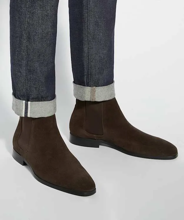 Men Dune London Chelsea Boots AlmondToe Chelsea Boots Brown