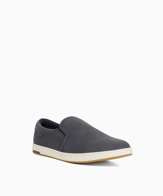 Men Dune London Trainers Casual Slip On Blue