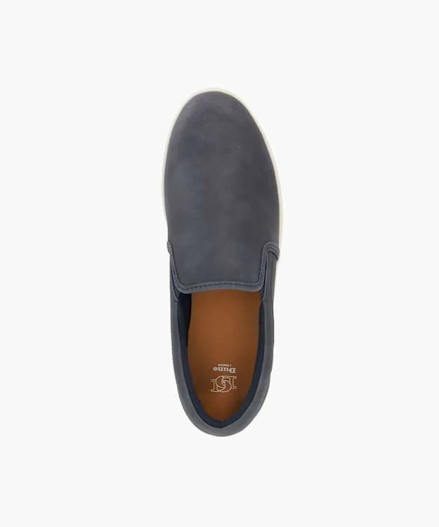 Men Dune London Trainers Casual Slip On Blue